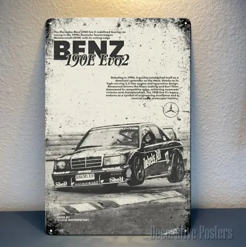 

Металлический постер Mercedes 190E Evo2