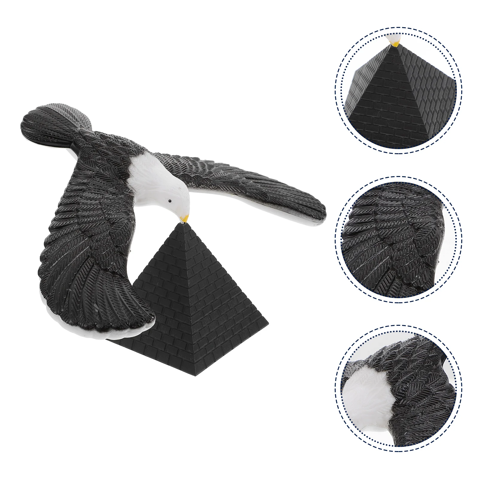 

1 Set of Plastic Balance Eagle with Pyramid Base Classic Kid Educational