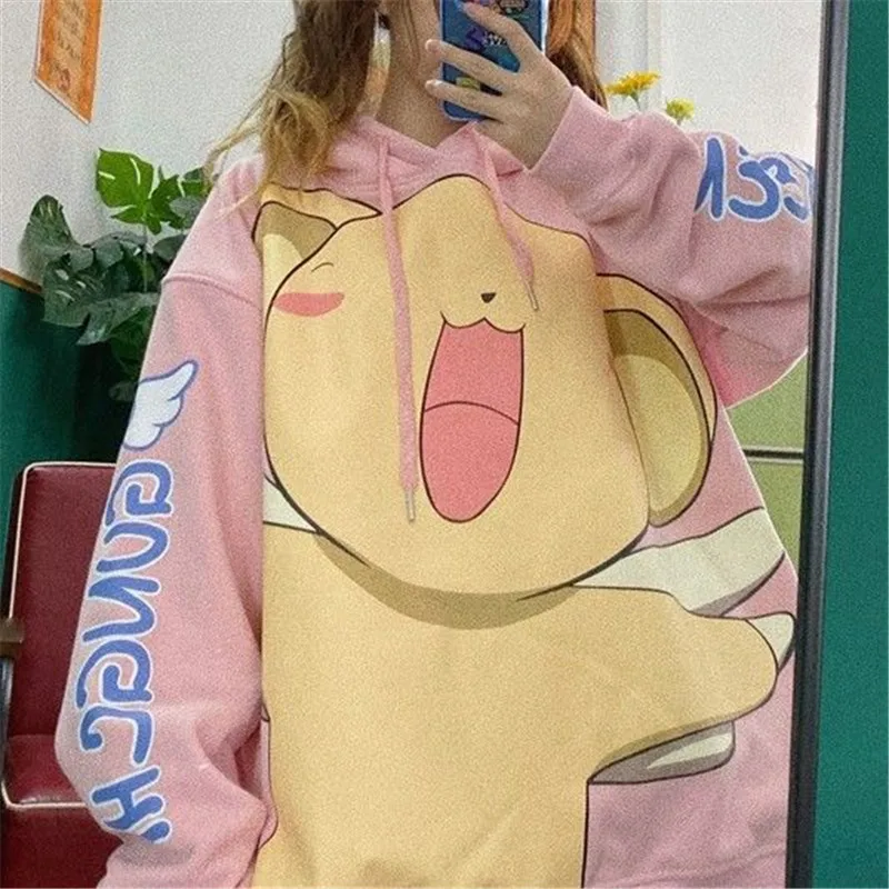 

Cute Cardcaptor Sakura Hoodie Femme Streetwear Women Harajuku Sweatshirts Autumn High Street Clothes Funny Loose Tops Female