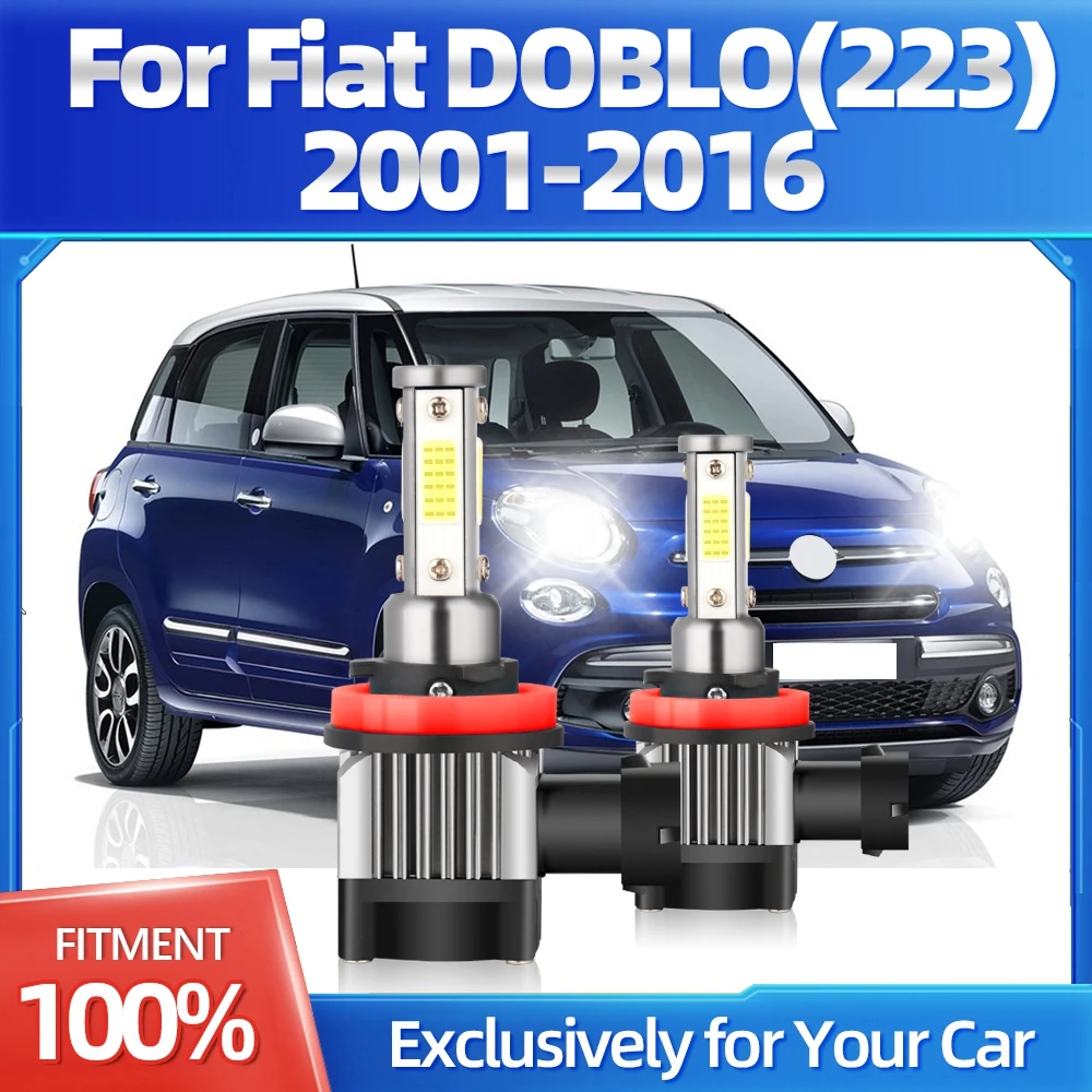 

H4 Led Car Headlight 2Pcs Hight&Low Bright CSP Chip 120W 6500K Super Brightness Bulbs Waterproof For Fiat DOBLO(223) 2001-2016