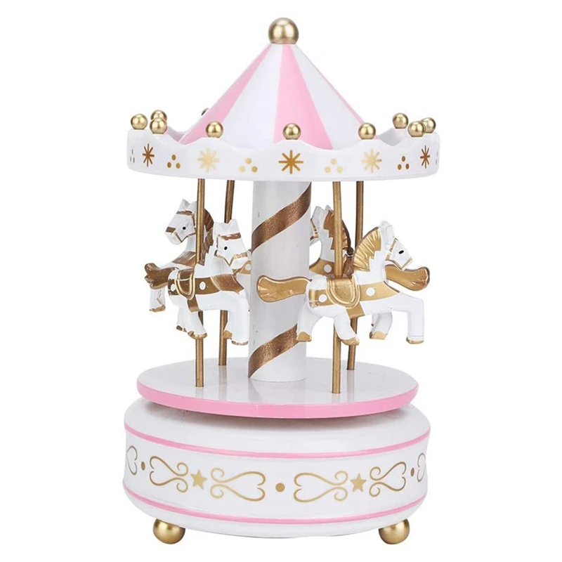 

Music Box Merry Go Round Music Box Room Decorations Rotatable Wind Up Music Box Best Gifts Gift for Boys Girls