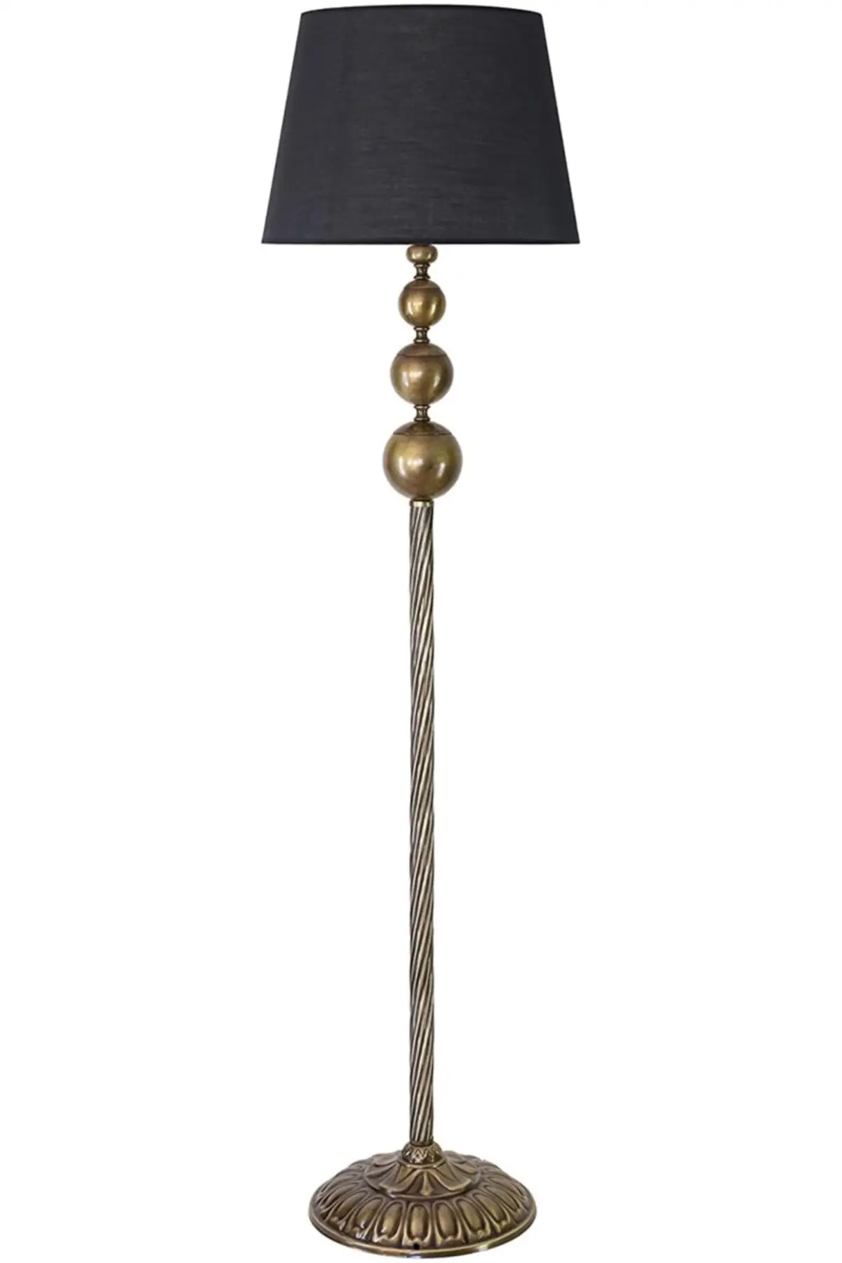 

Наклонная Напольная Лампа 3 Lu Kure черного цвета