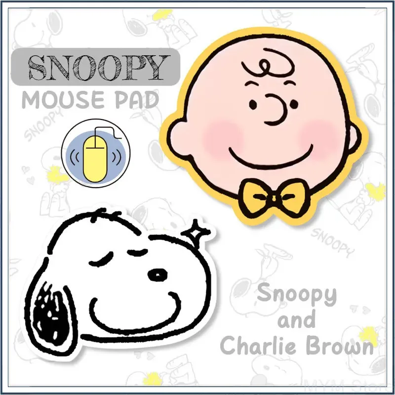 Небольшой коврик для мыши Snoopy ли нескользящий тканевый игрового стола