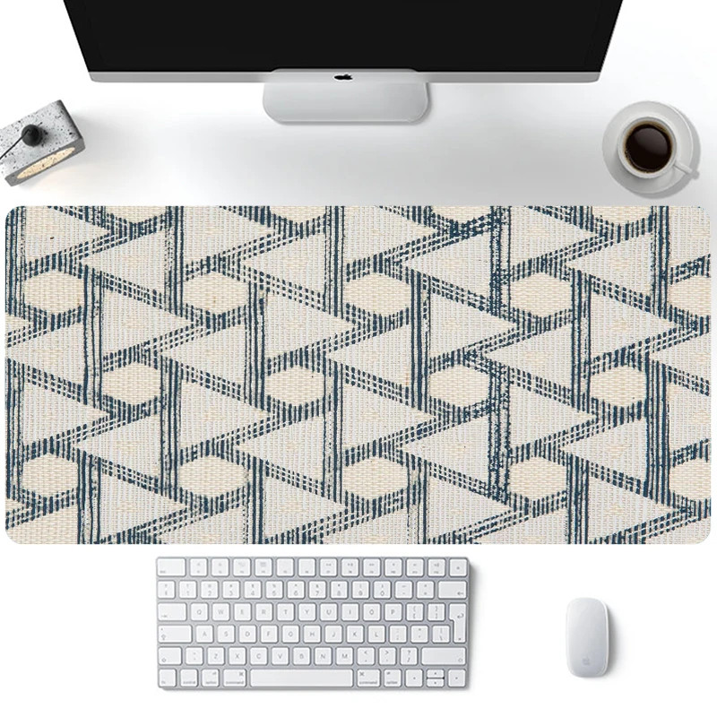 

Удлиненный коврик для мыши XL, трилатерный, не скользящий, в стиле минимализма, с резиновой основой, большой игровой коврик, водонепроницаемый коврик для клавиатуры, Настольный
