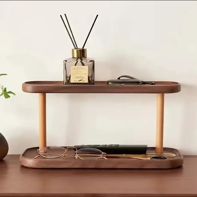 1 шт. деревянная стойка для хранения настольная косметики ювелирных изделий