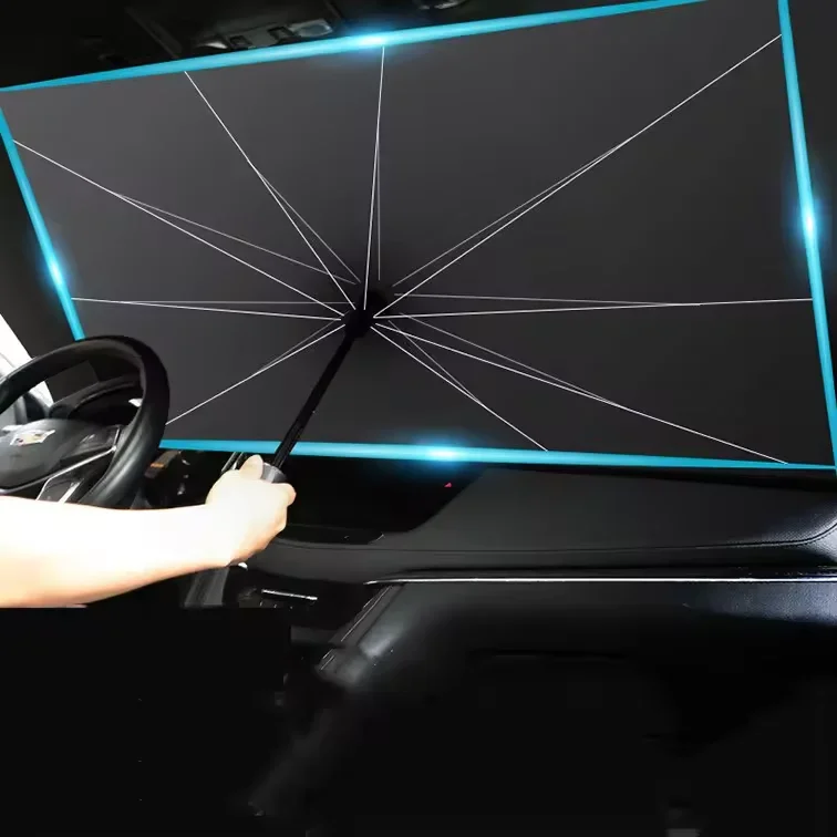 QSZ015 12 шт. Складной автомобильный зонт солнцезащитный козырек УФ-блок переднее