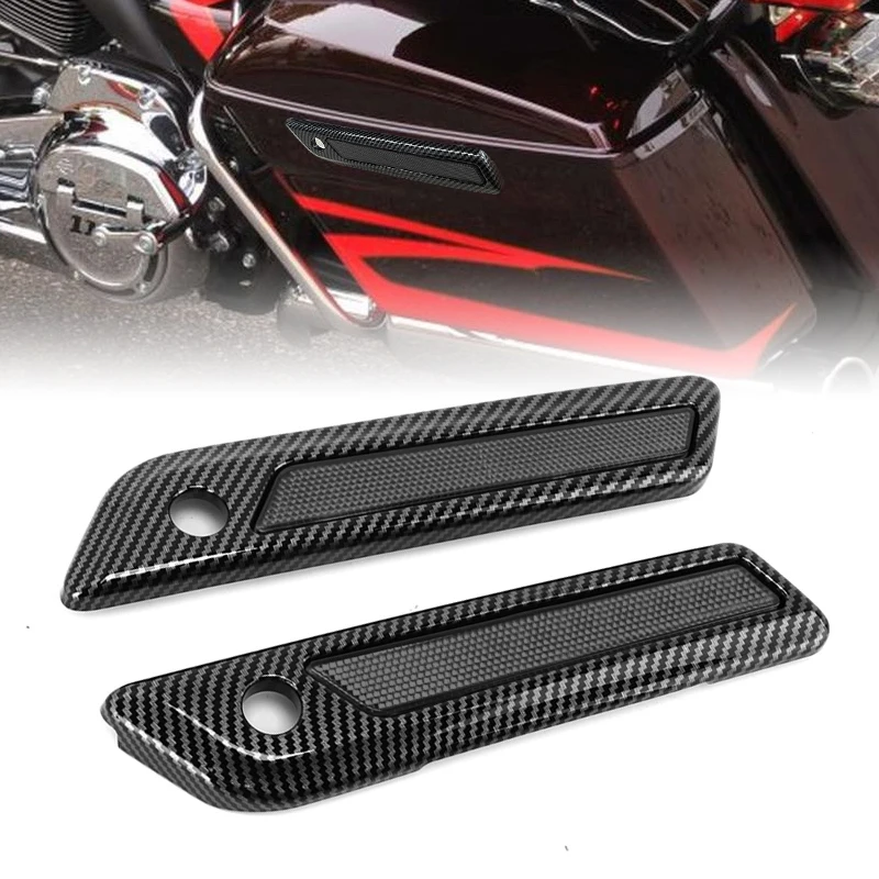 

Motorcycle Accessories For Harley Touring Road King Road Glide Street Glide 14-up Black Saddlebag Latch Covers Smoke Reflector