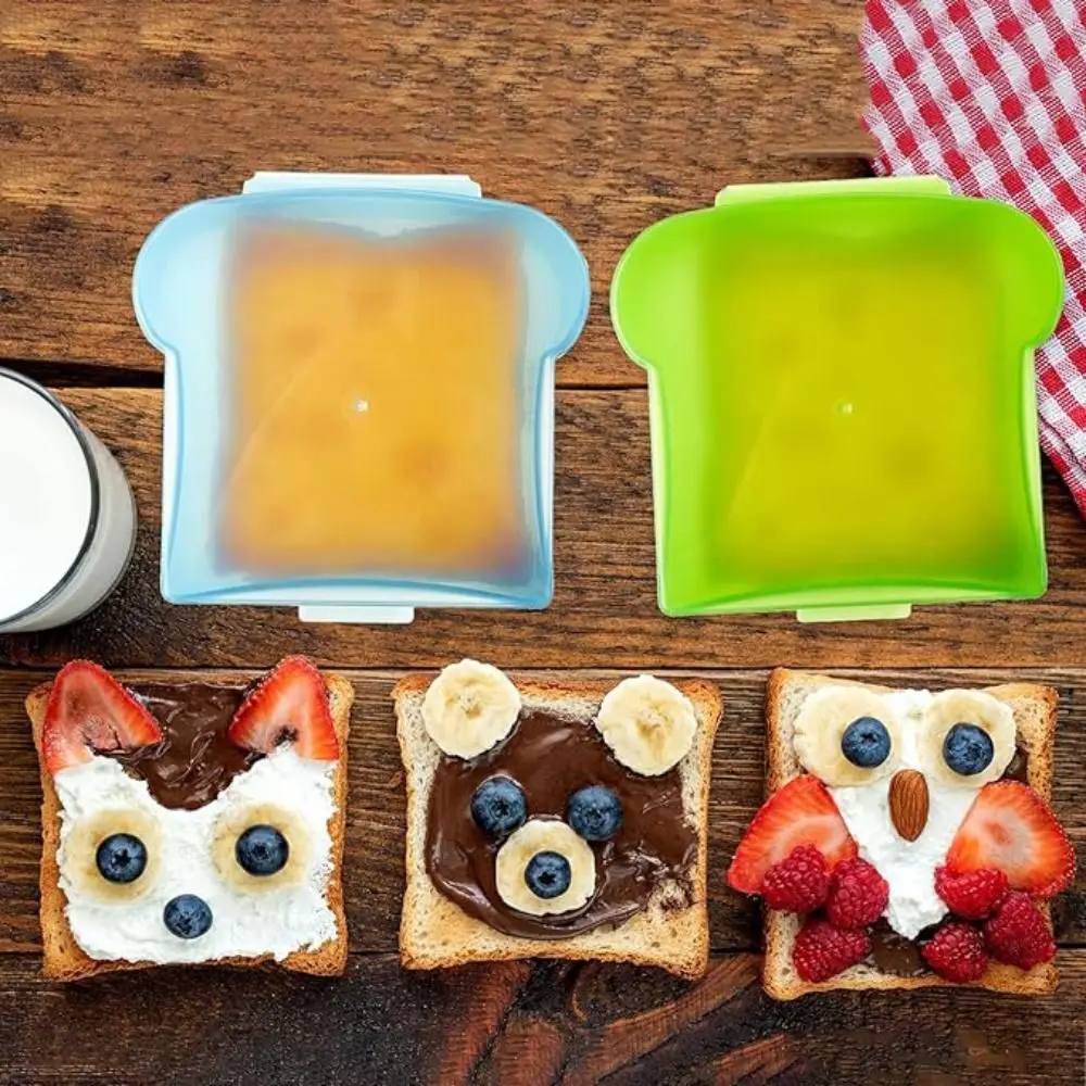 Пластиковая коробка для хранения сэндвич-бусин в форме поджарки многоразовая