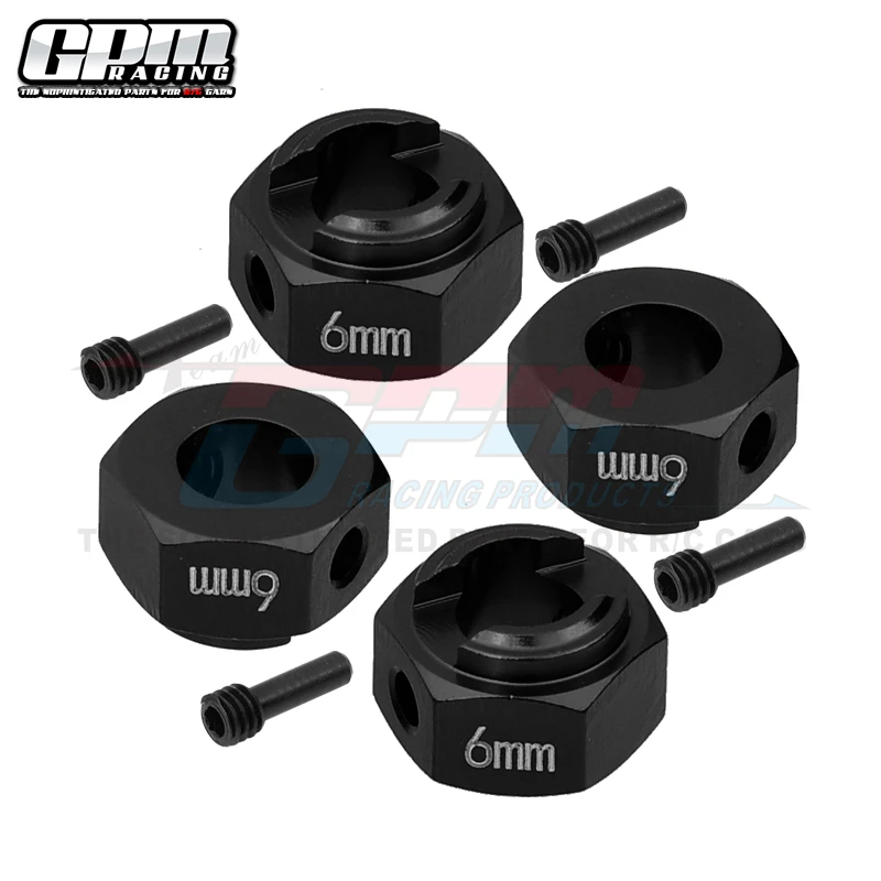 Шестигранные адаптеры из сплава GPM толщиной 6 мм для AXIAL 1/10 RBX10 Ryft Rock Bouncer AXI03005