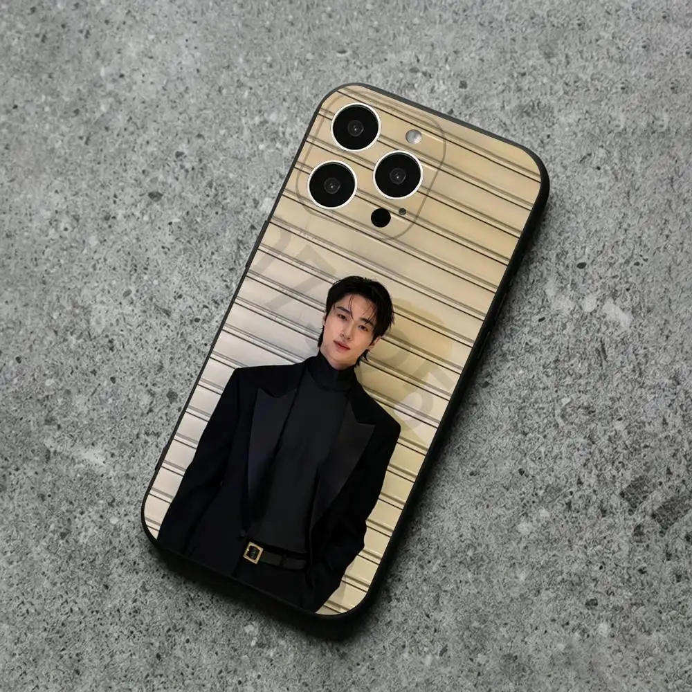 Чехол для телефона B-byeon Wooseok для iPhone 17, 16, 15, 14, 13, 12, 11, Plus, Pro Max, XS, X, XR, SE, Mini, мягкий силиконовый черный чехол (art.: 3920db2aef5af) - 3920db2aef5af