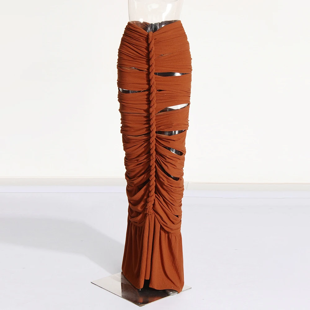 VGH сексуальные комплекты из двух предметов со складками для женщин топы без