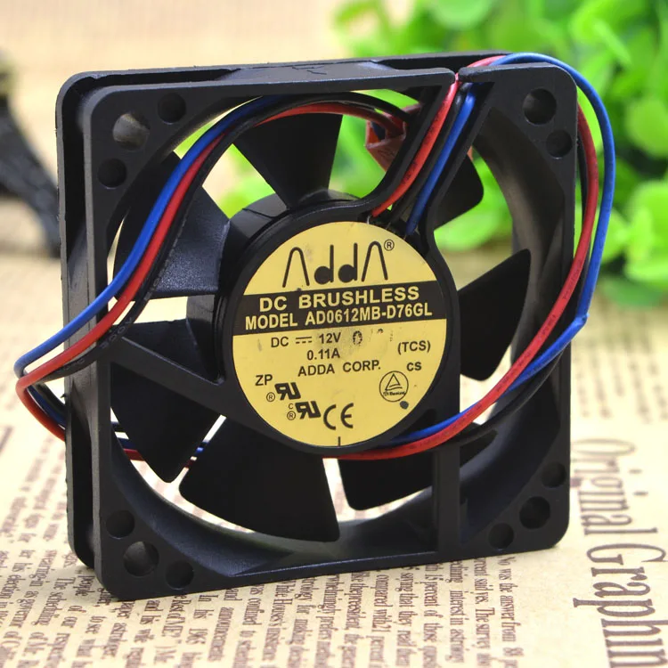 

ADDA 6015 6CM 12V 0.11A 6CM CPU POWER COOLING FAN AD0612MB-D76GL