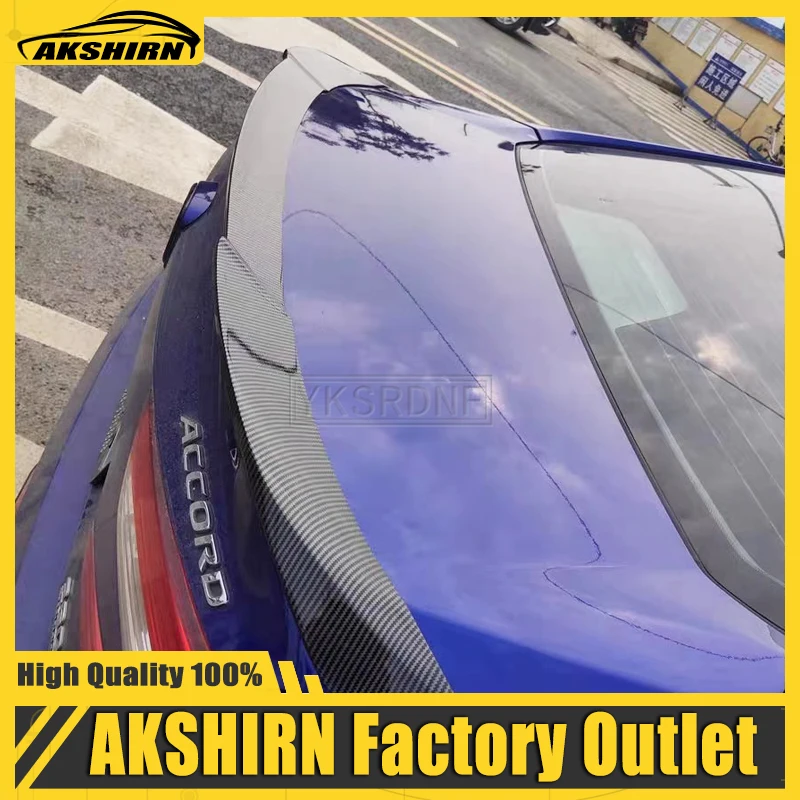 

Car Tail Wing Decoration For Honda Accord 2018 2019 2020 ABS Plastic Primer Color Rear Trunk Spoiler