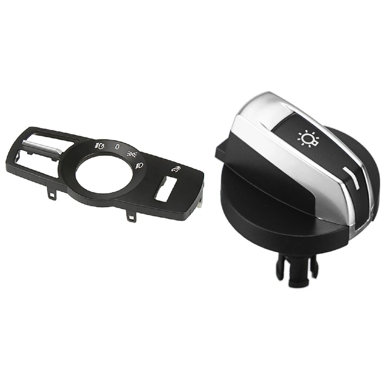 

1Pcs Car Headlight Switch Knob Buttons With 1PCS Car Headlight Switch Panel
