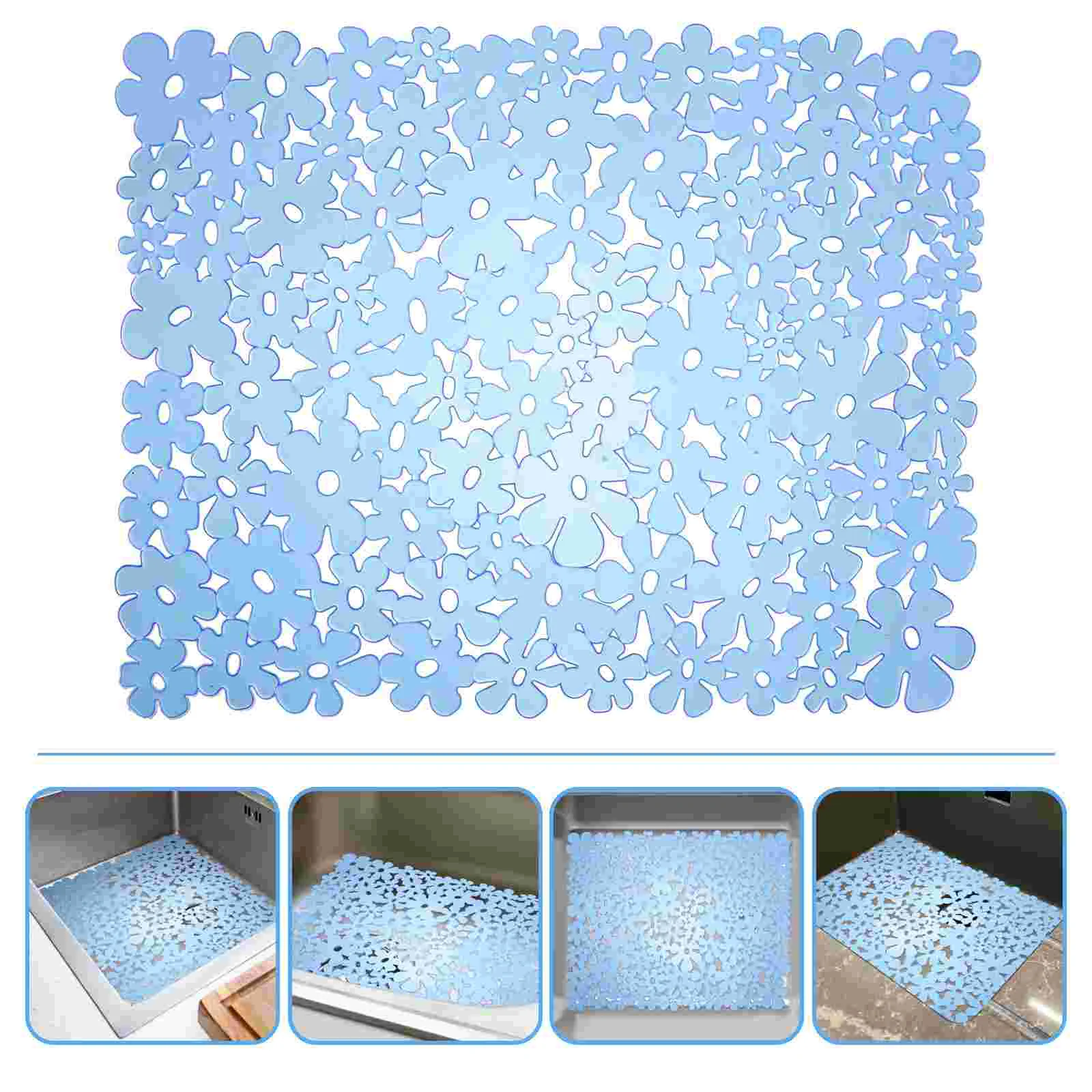 

Dishwasher Kitchen Sink Protector PVC Mat Dishes Drying Multicolor Stainless Steel Mats Countertop Protectors Pad