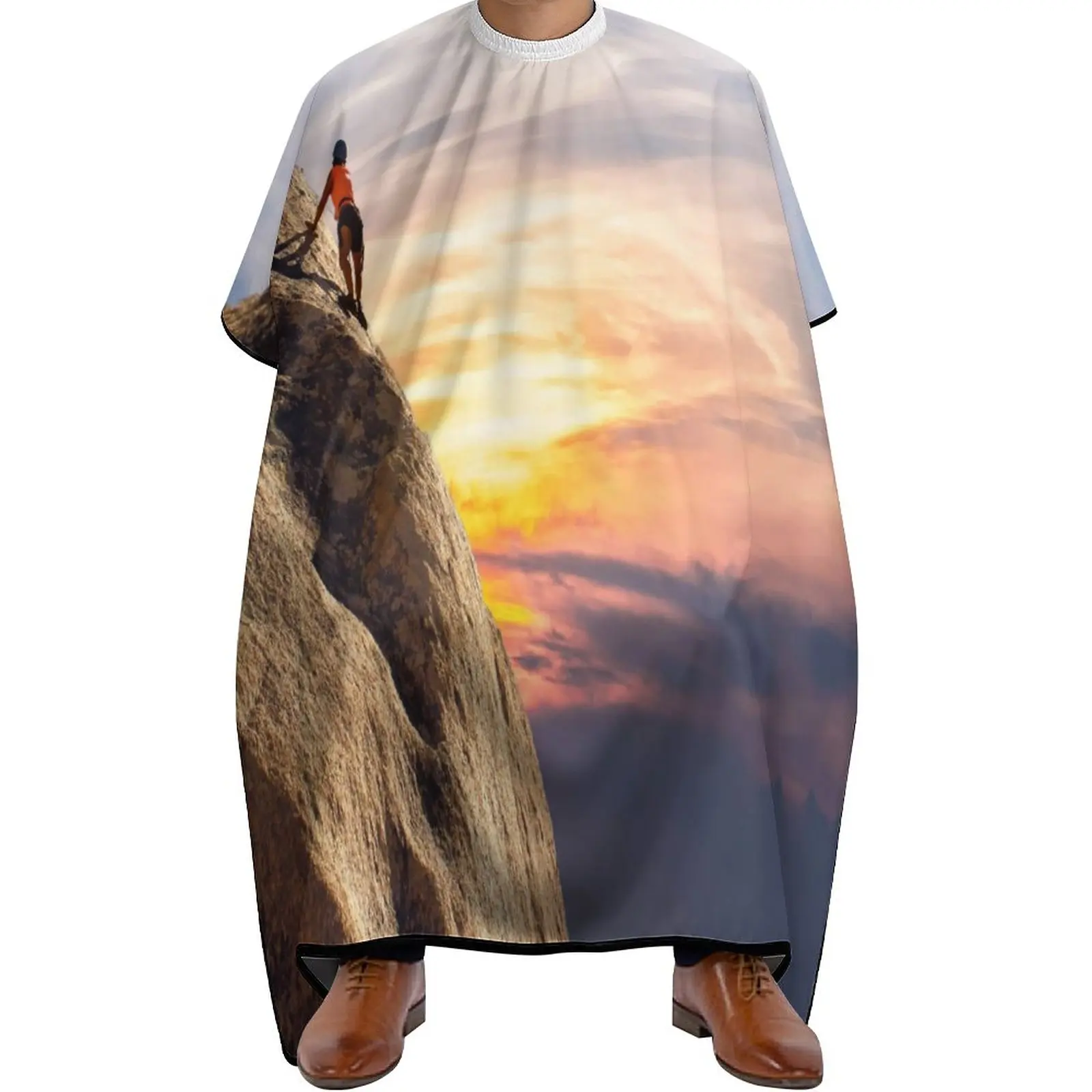 

Barber Cape with Adjustable Snap Closure waterproof Hair Cutting Salon Cape Perfect for Hairstylists Colorful Evil Eyes