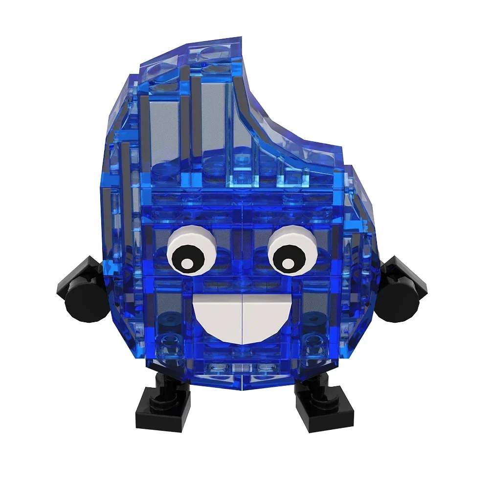 Gobrick MOC сражение за остров мечты кирпичи плюшевая игрушка листья огненный цветок