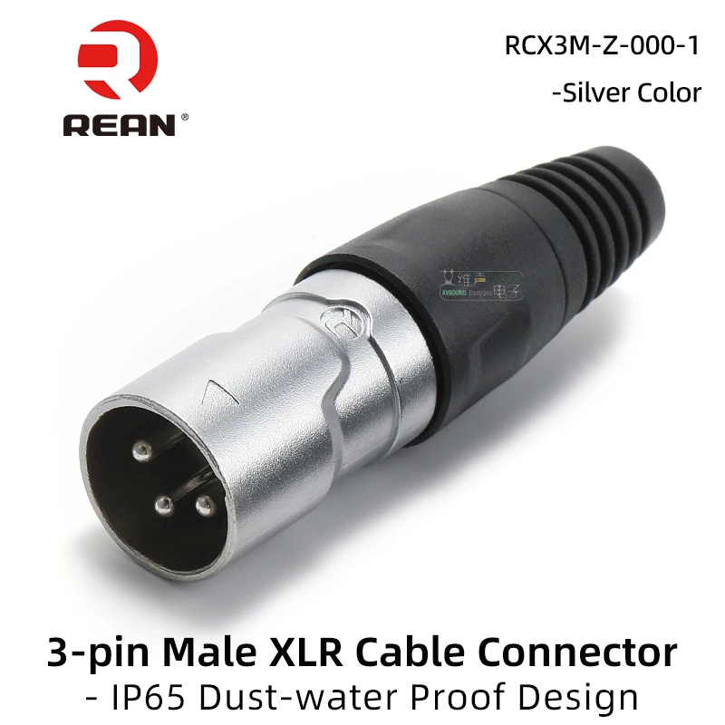 

REAN IP65 XLR кабель разъемы 3-контактные