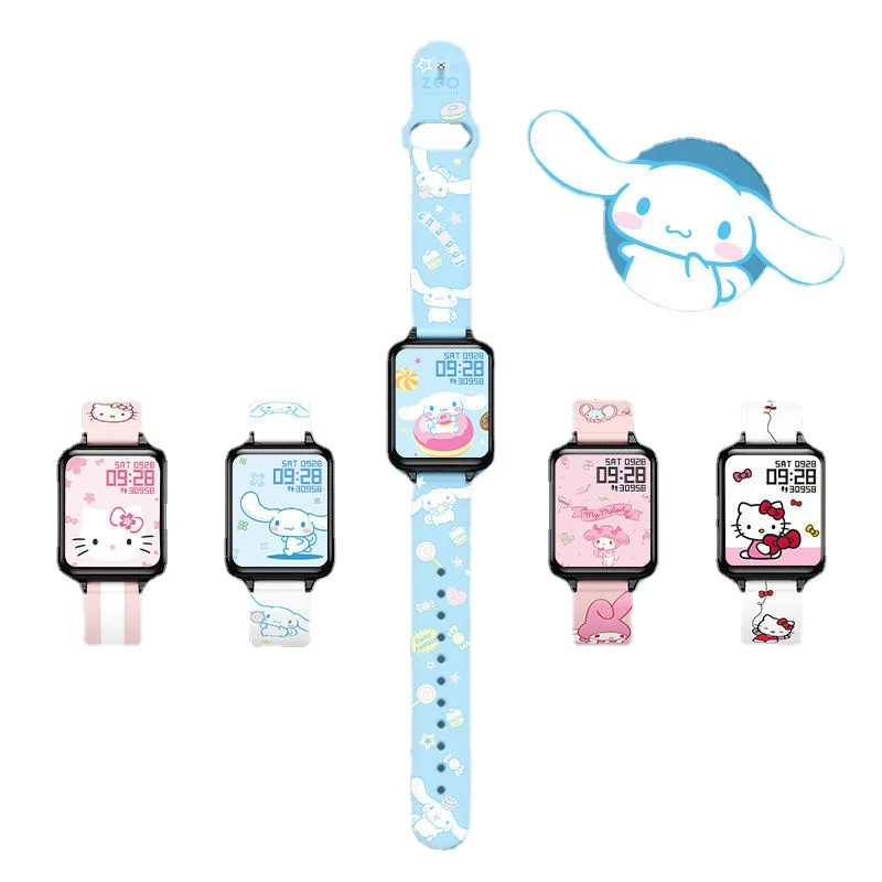 Sanrio Cinnamon Roll Smart Watch Unisex Kawaii Multifunctional Bracelet Electronic Watch Children's Bracelet Watch Wholesale