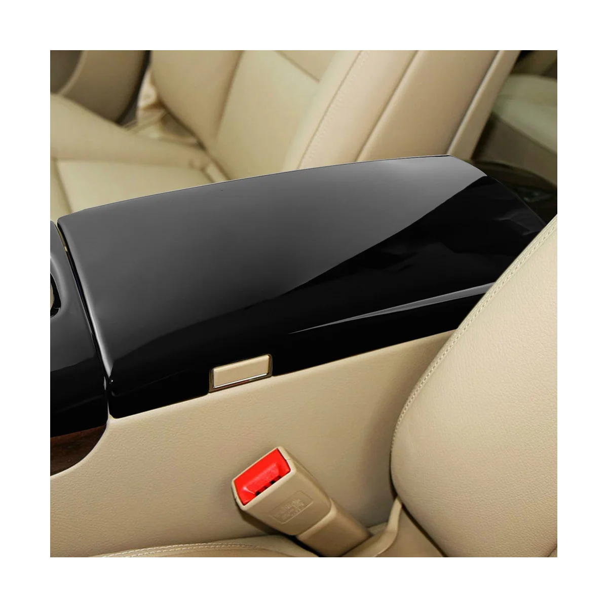 

3 шт., автомобильный центральный подлокотник для Mercedes Benz S Class W221 2008-2012 (углеродное волокно)