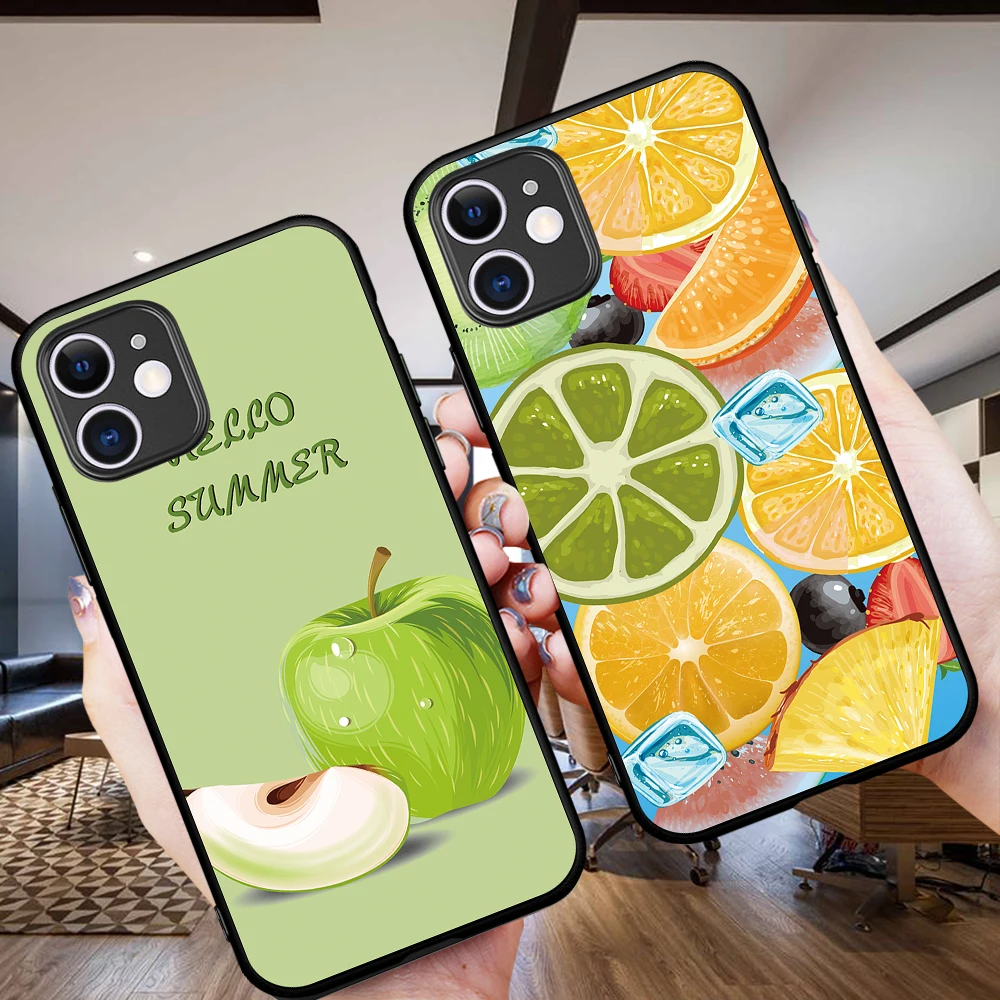 

Fruit watermelon fresh cartoon for IPhone 13 12 Pro Max 5 6 6S 7 8 SE 2020 Plus X XS XR 11 Pro Max Phone Case Coque Funda cover