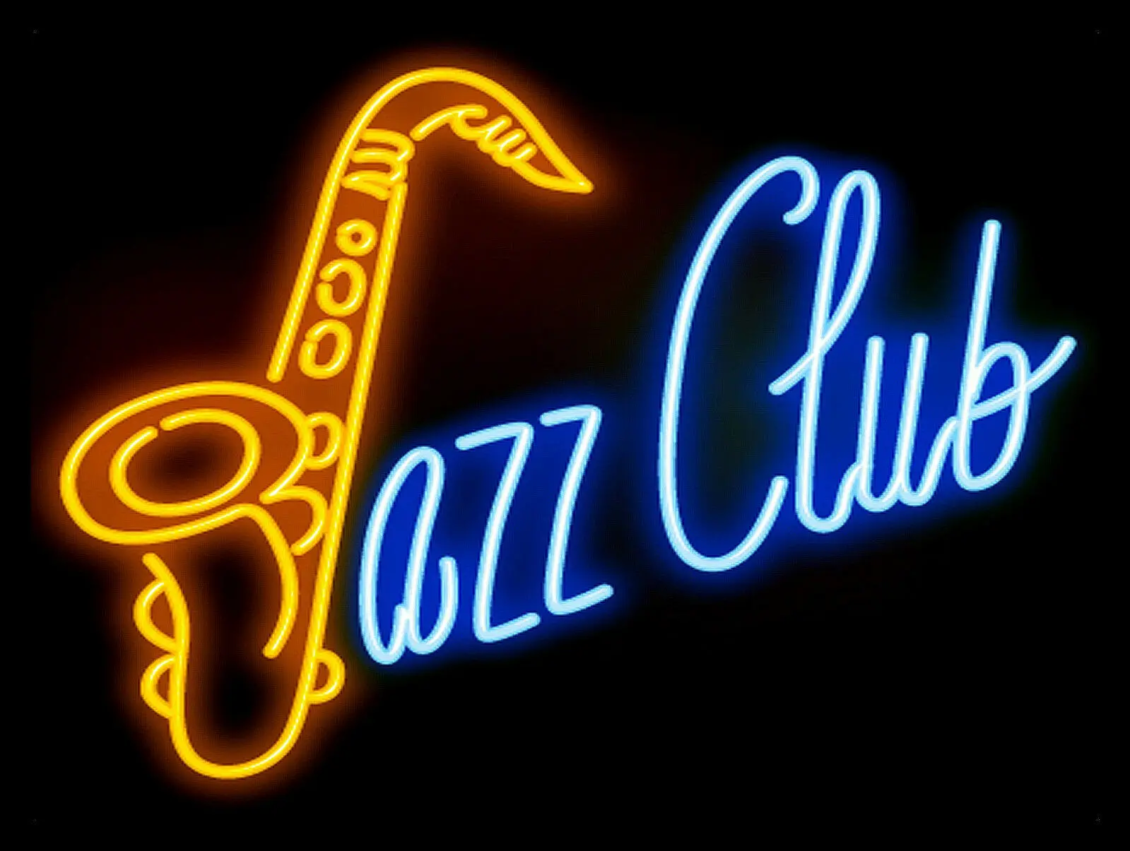 

Jazz Club Neon Print, Retro metal Aluminium Sign vintage / man cave / Bar/ Pub