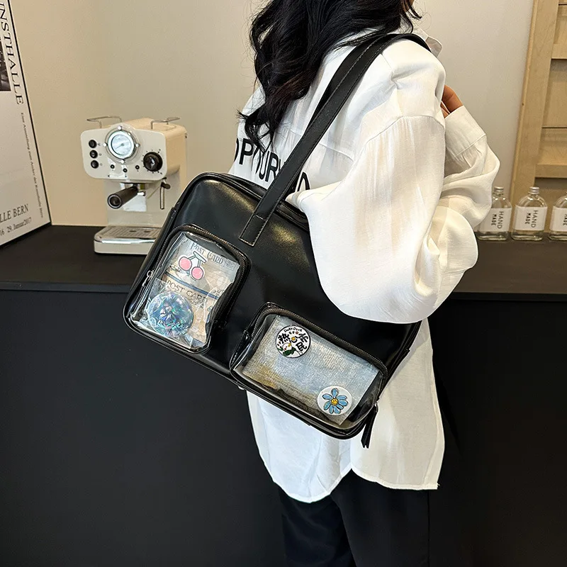 Японская Униформа JK Ita сумки через плечо для девочек универсальная Сумка большой