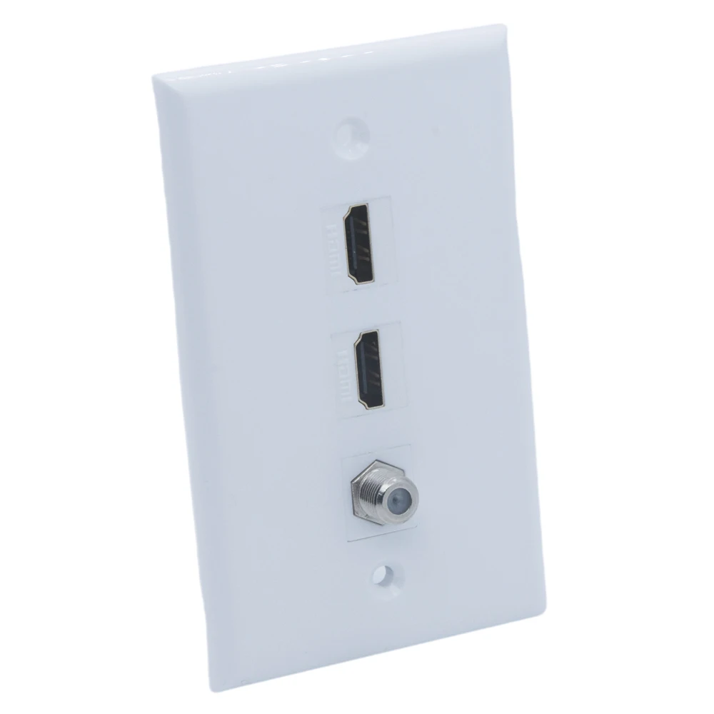 

1 комплект 2 порта s HDMI 1 порт коаксиальный F RG6 розетка к розетке настенная пластина