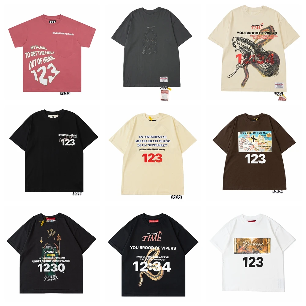 

Уличная одежда лучшего качества, винтажная Ретро футболка свободного кроя RRR123 с изображением змеи голубя, топы для мужчин, одежда 2023, хип-хоп