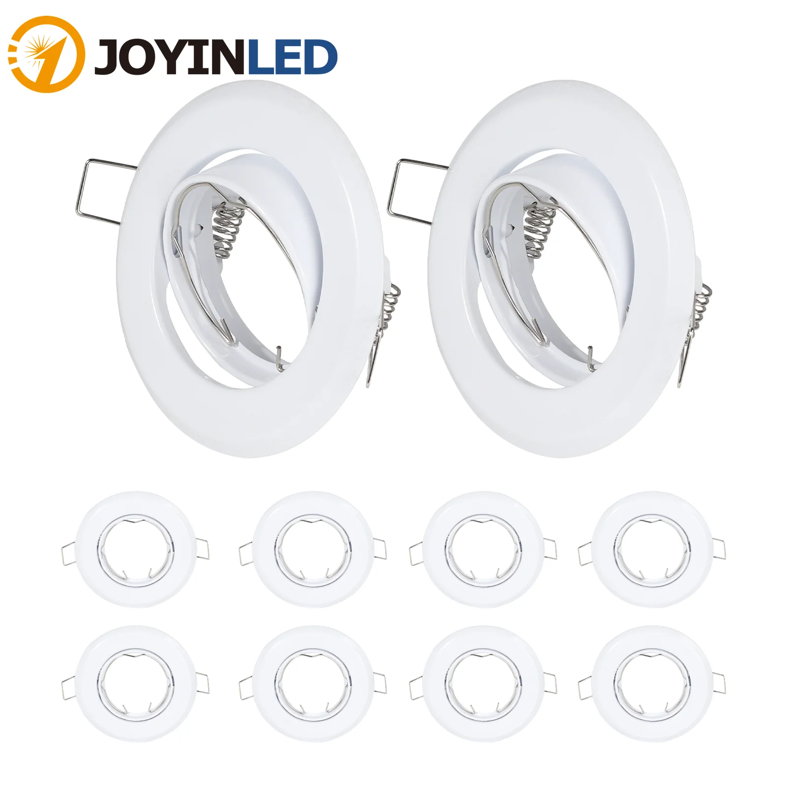 Recessed Single Ring LED Ceiling Spotlight Mounting Frame GU10/MR16 Bulb Downlight Bracket Holder Spot Lighting Fixtures Fitting