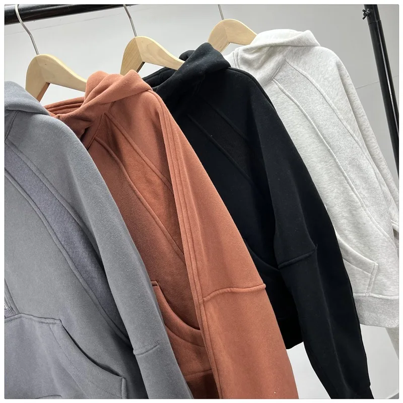 Lulu Scuba Women's Half Zipper Thickened Thermal Insulation Training Sports Gym Fashion Outdoor Sports Yoga Define Jackets Coat