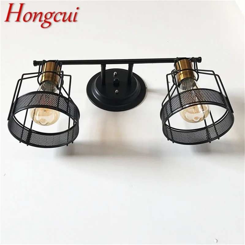 

Hongcui Retro Design Wall Light Lamps LED Indoor Scones Industrial Loft Decorative Fixtures