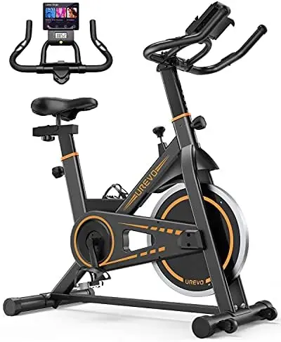 

Cycling Bike, Stationary Exercise Bike 350 lbs Weight Capacity，Ipad Mount, Comfortable Seat Cushion, Silent Belt Drive Cycle B