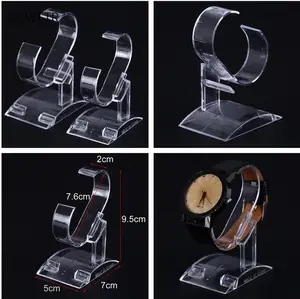 Прозрачный акриловый стенд для часов Дисплей держатель стойки инструмент прозрачный Пластик наручные часы Дисплей Держатель Показать чехол Подставка для инструментов