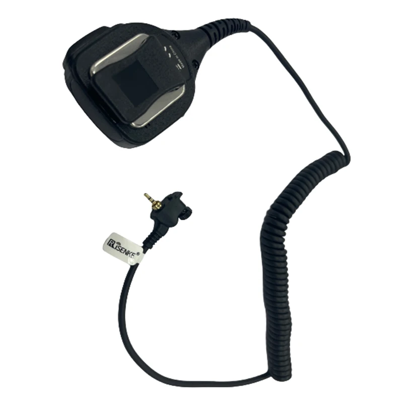 RISENKE Portable Radio Ptt Mic for Motorola MTH600 MTH650 MTH850 MTS850 Mtp850 Walkie Talkie Microphone Speaker Audio Jac