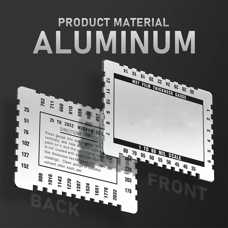 Прецизионный измеритель толщины мокрой пленки из алюминия стиль расчески