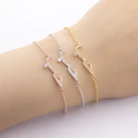 zircon bracelet rose gold arabic love declaration necklace charming woman crystal jewelry stainless steel ring dropshipping