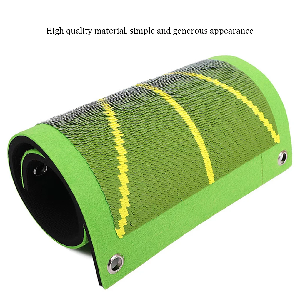 

9 Pieces Set Golf Training Mat Swing Trainer with Marks Equipment