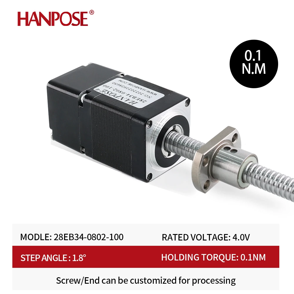 28 шаговых двигателей NEMA11 шариковый винтовой двигатель с замкнутым контуром