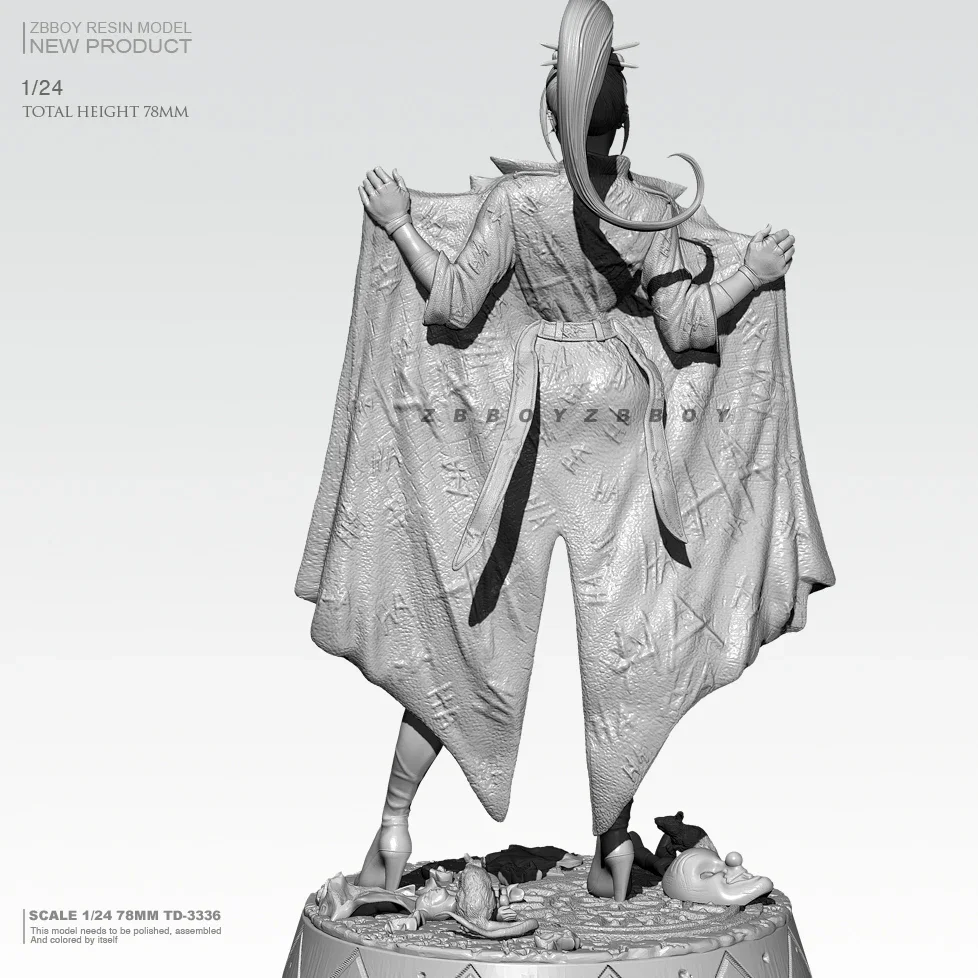 1/24 набор моделей из смолы красивая бесцветная и самособранная фотография