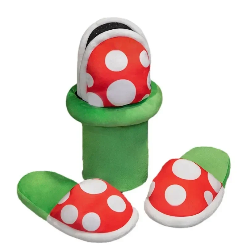 Забавные плюшевые тапочки с растениями Chomper кавайные теплые героями