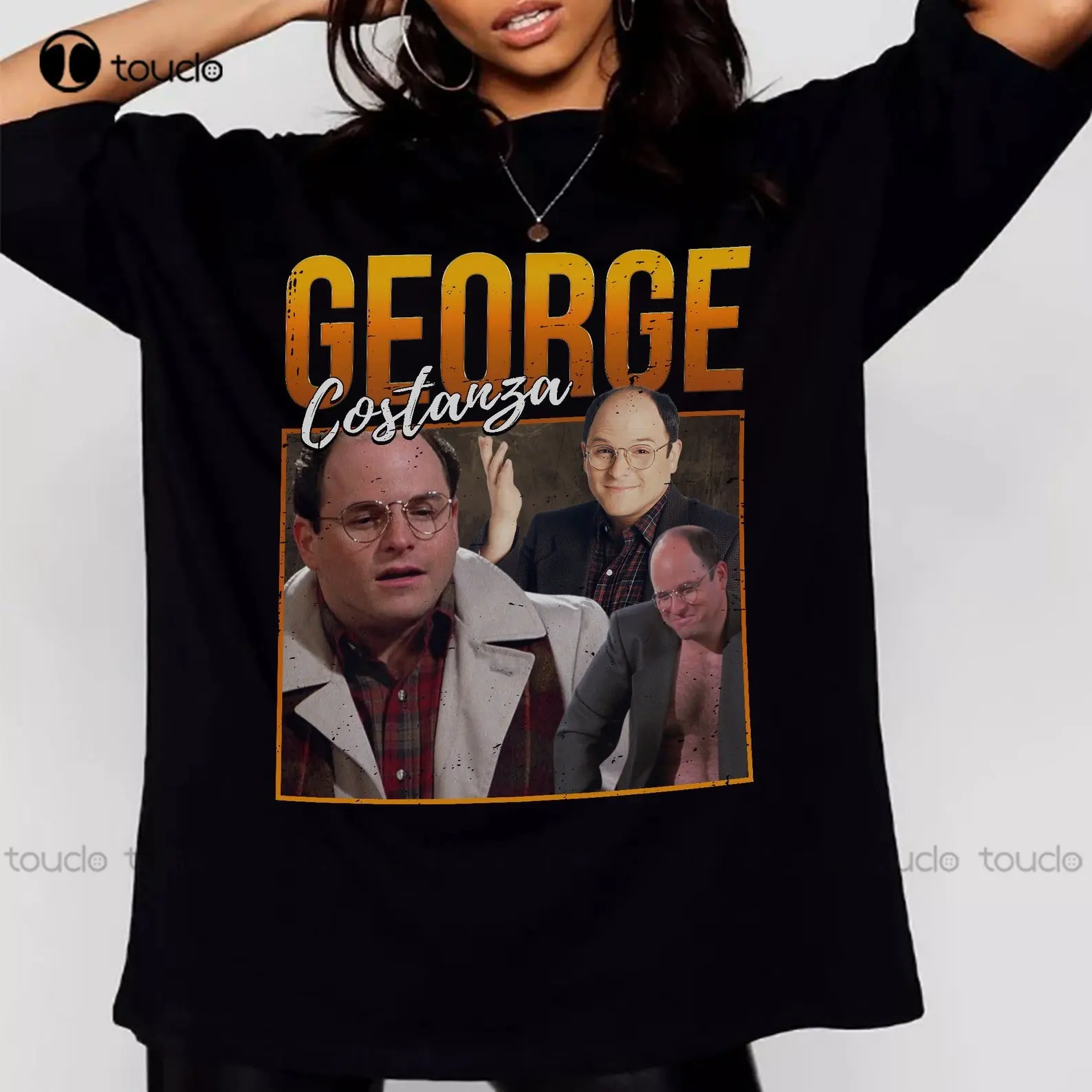 

Футболка в стиле ретро с принтом «Джордж кострофа»