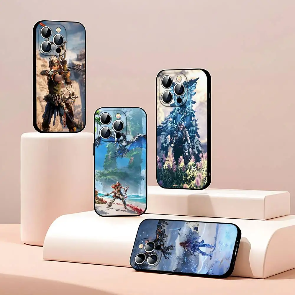 Фото Чехол для телефона Game H-Horizon Zero Dawn Aloy Slim Black, идеально подходящий для iPhone 17, 16, 15, 14, 13, 11 Pro Max, Plus, X, Xr, Xs Max, 13 Mini №1