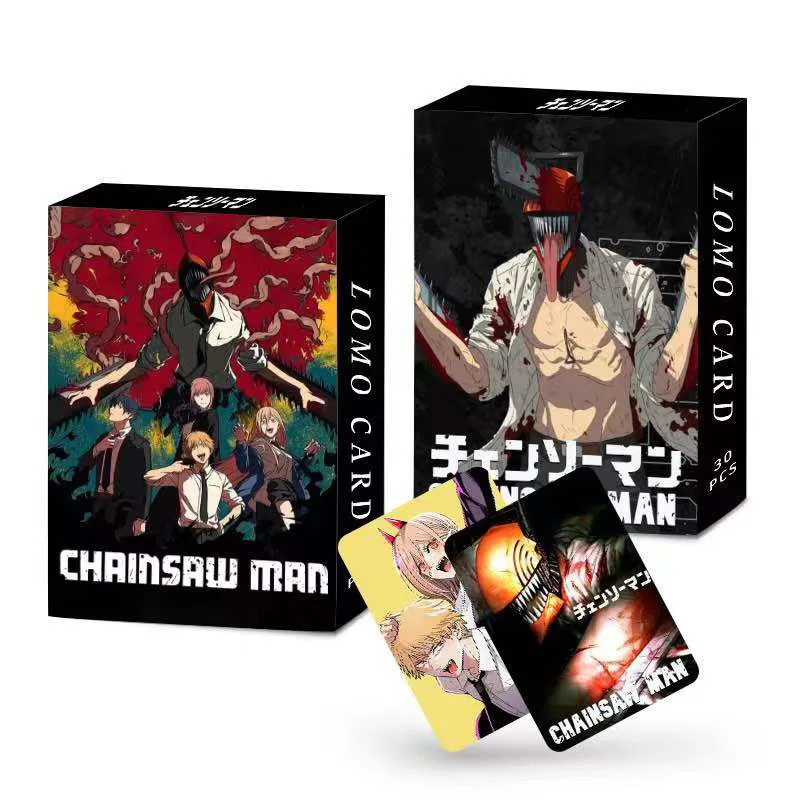 

30pcs/Set NEW HD Anime Chainsaw Man Denji Makima Aki Hayakawa Power Pochita Lomo Cards Cartoon Photocards Postcard For Fans Gift