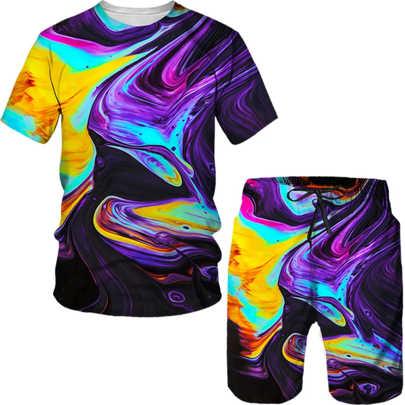 

Мужские футболки оверсайз notyron3dмужская спортивная одежда брендовая мужская весенняя одежда/Топ/шорты esporte e lazer Summer terno