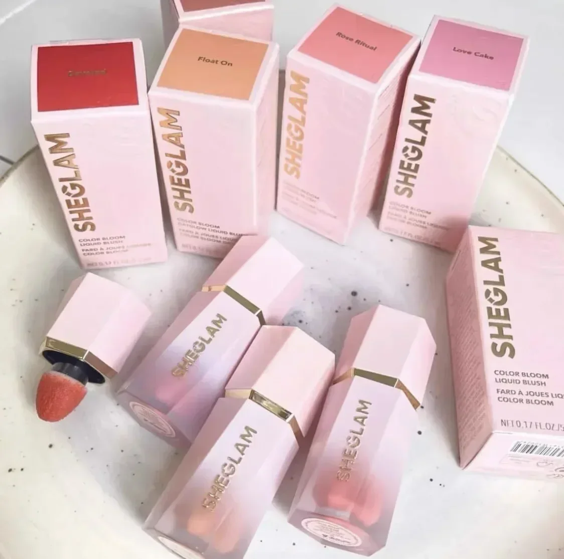 11-цветный корпус для макияжа жидкие румяна мягкая кисть легкий вес универсальные