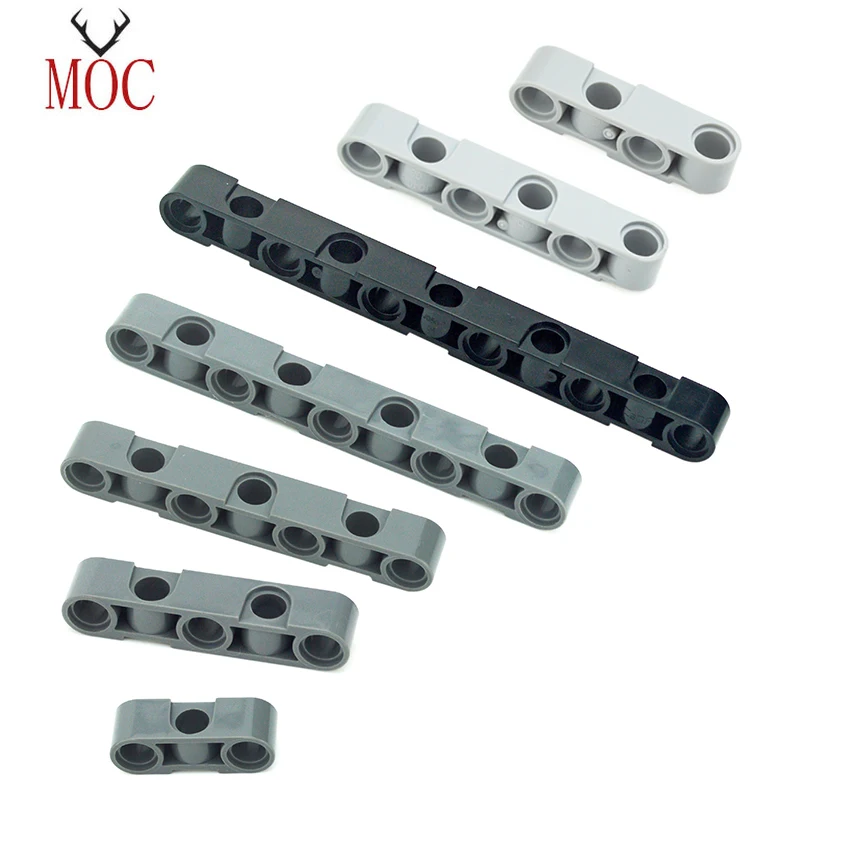 

MOC Technical Special Parts 1x3 1x4 1x5 1x6 1x7 1x9 1x11 Beam Center Thick Hole Building Blocks Studless Liftarm Crane DIY Brick