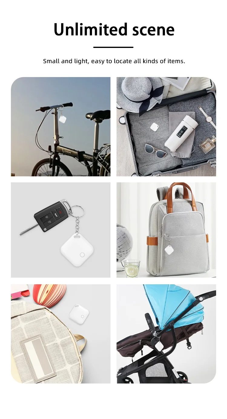 Умный GPS-Трекер Timethinker с Bluetooth работает Apple Find My APP ITag