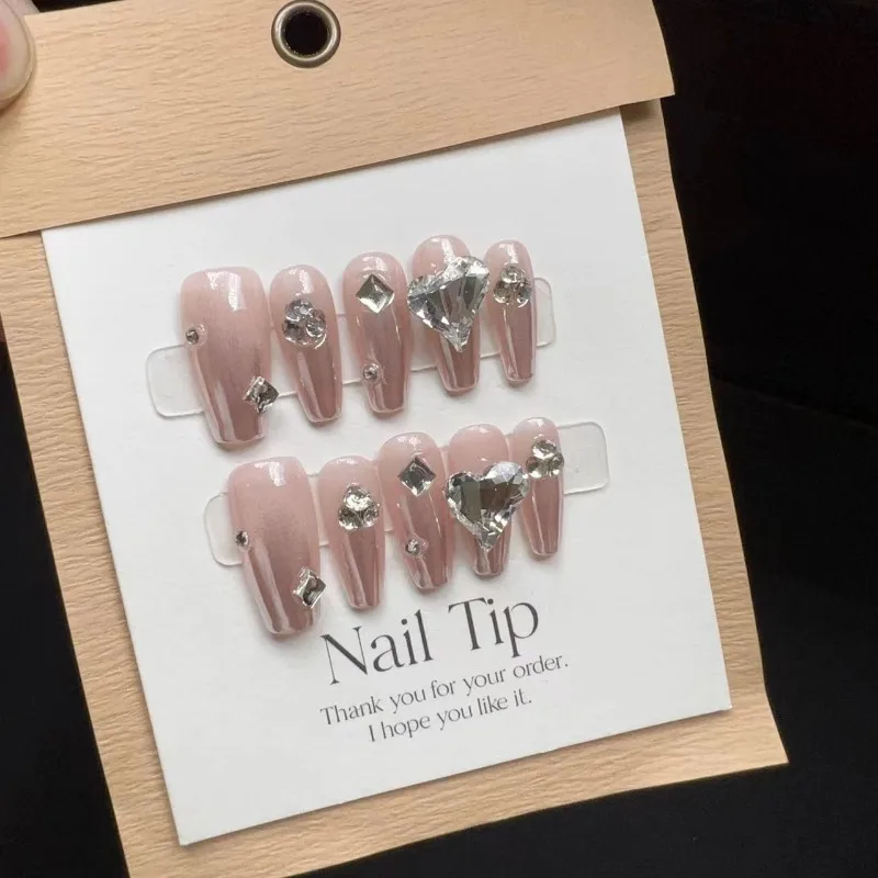 10 шт./набор накладные ногти с полным покрытием