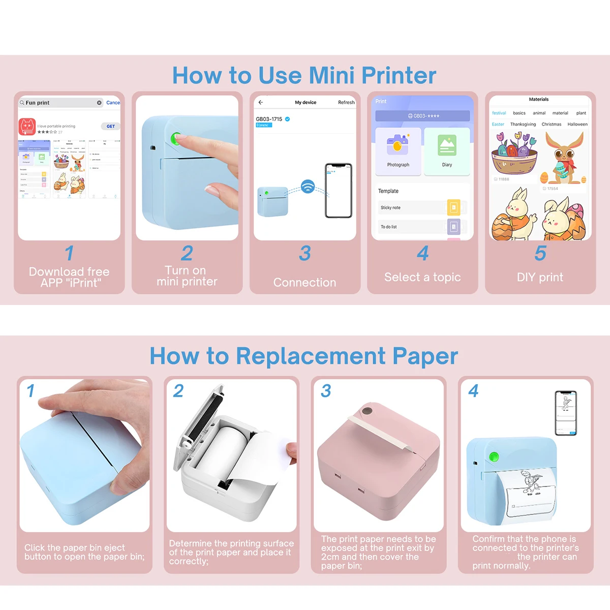 Портативный беспроводной мини-термопринтер BT 200dpi фотоэтикетка памятка